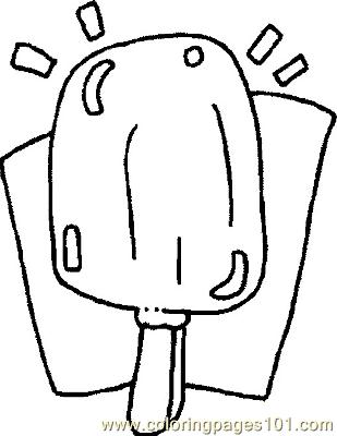 309x400 Popsicle Coloring Page