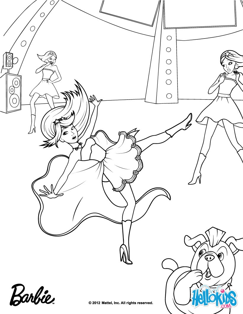 Tori Practises For Show Barbie Coloring Page. More Barbie 820x1060 Tori Practises For Show Barbie Coloring Page. More Barbie