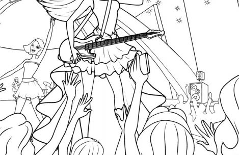 Barbie Princess And The Popstar Coloring Pages Just Colorings 469x304 Barbie Princess And The Popstar Coloring Pages Just Colorings