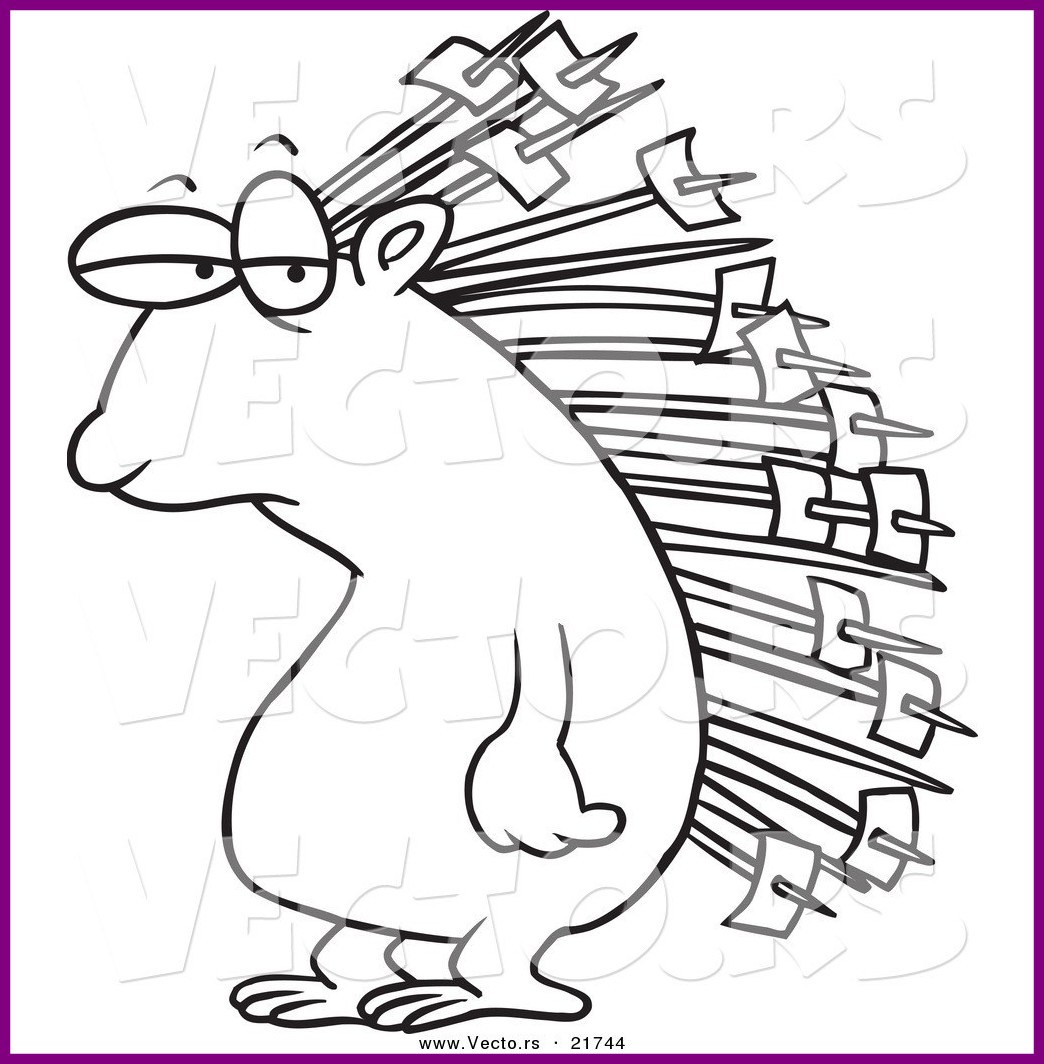 Porcupine Coloring Page
