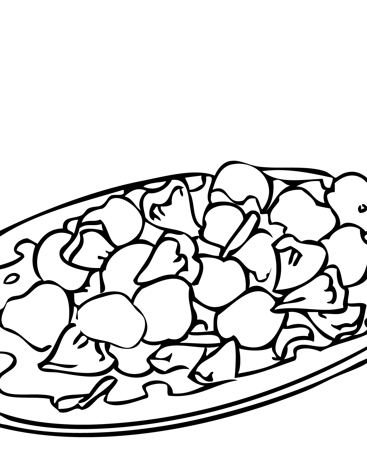 1275x1650 Sweet And Sour Pork Coloring Page