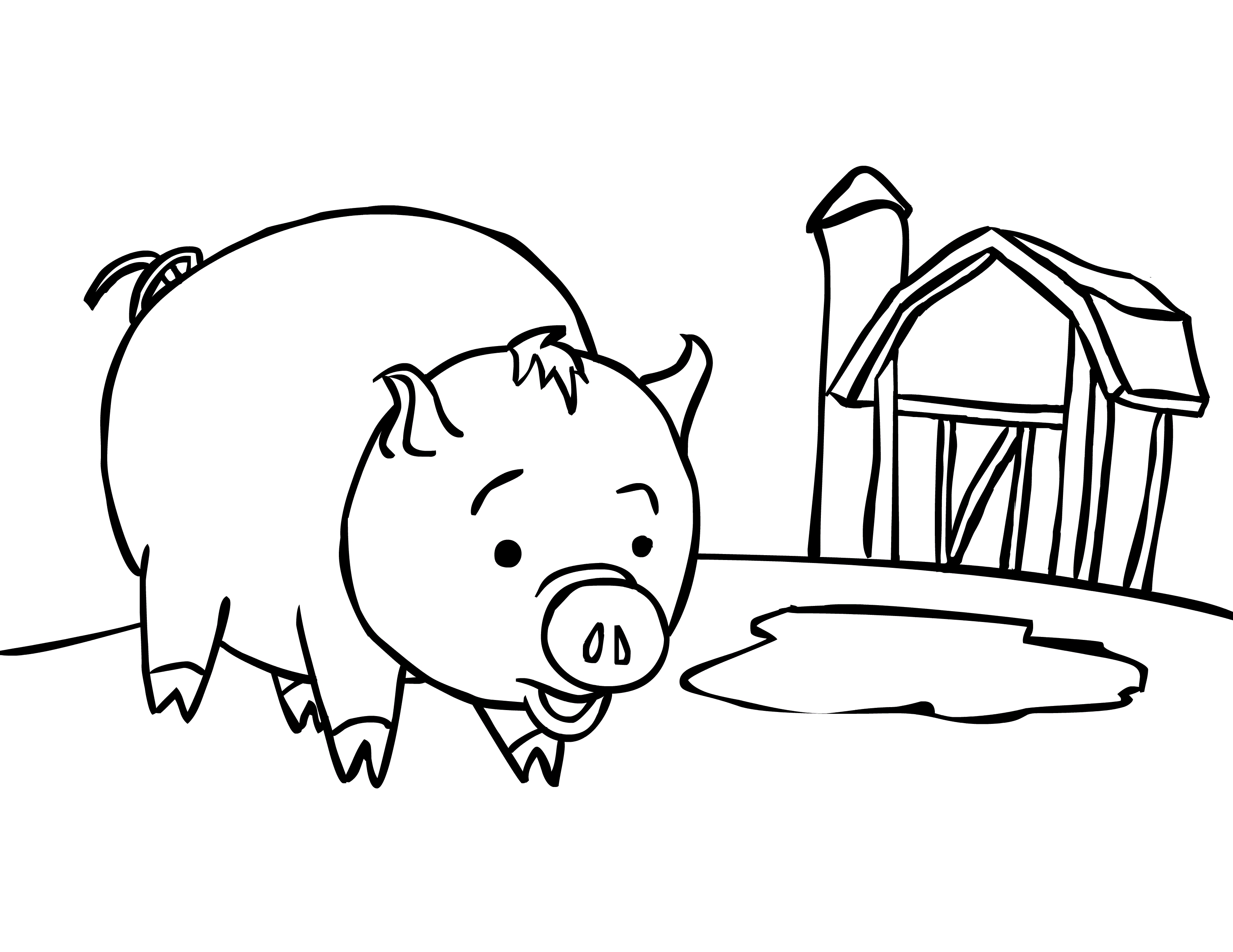3300x2550 New Cartoon Pig Coloring Pages Gallery Printable Coloring Sheet
