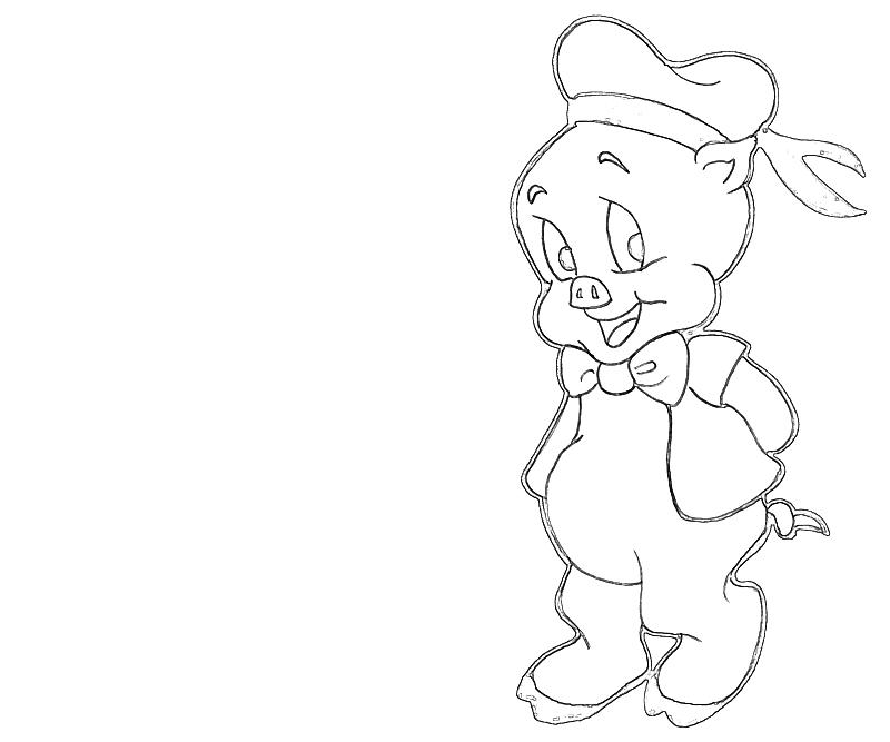 800x667 Porky Pig Coloring Pages Coloring Pages