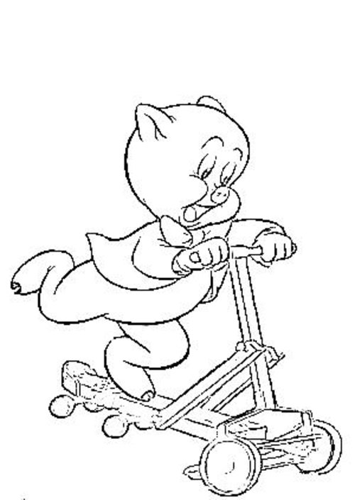 500x705 Free Coloring Pages Porky Pig Coloring Pages For Kids