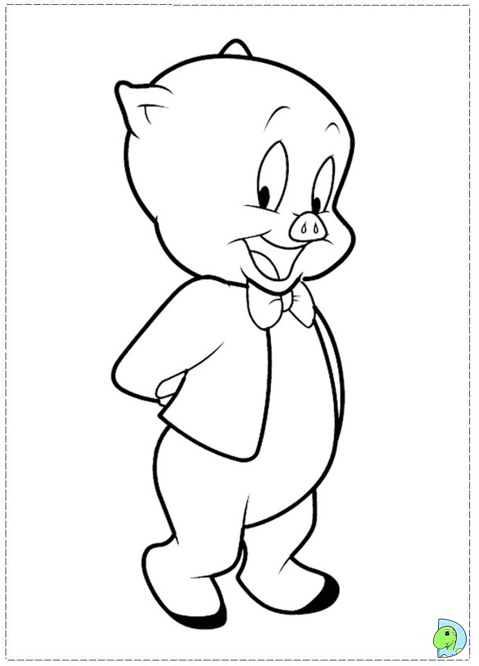 Porky Pig Coloring Pages 691x960 Porky Pig Coloring Pages