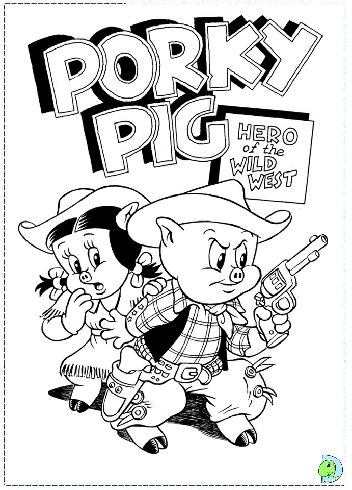 Porky Pig Coloring Page 691x960 Porky Pig Coloring Page