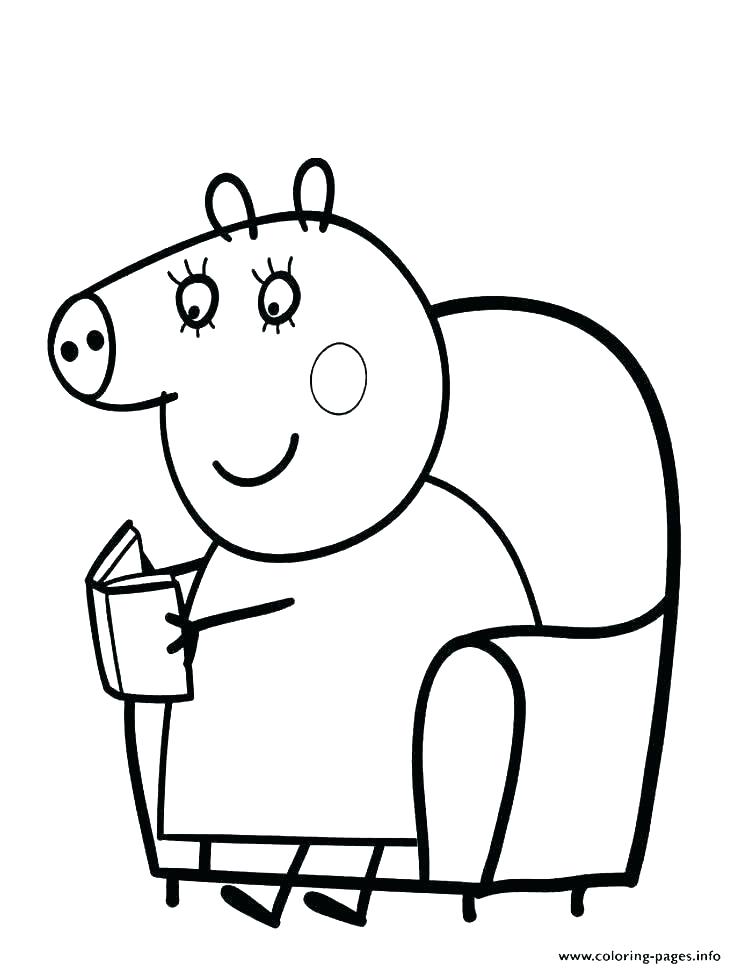 Porky Pig Coloring Pages 735x968 Porky Pig Coloring Pages