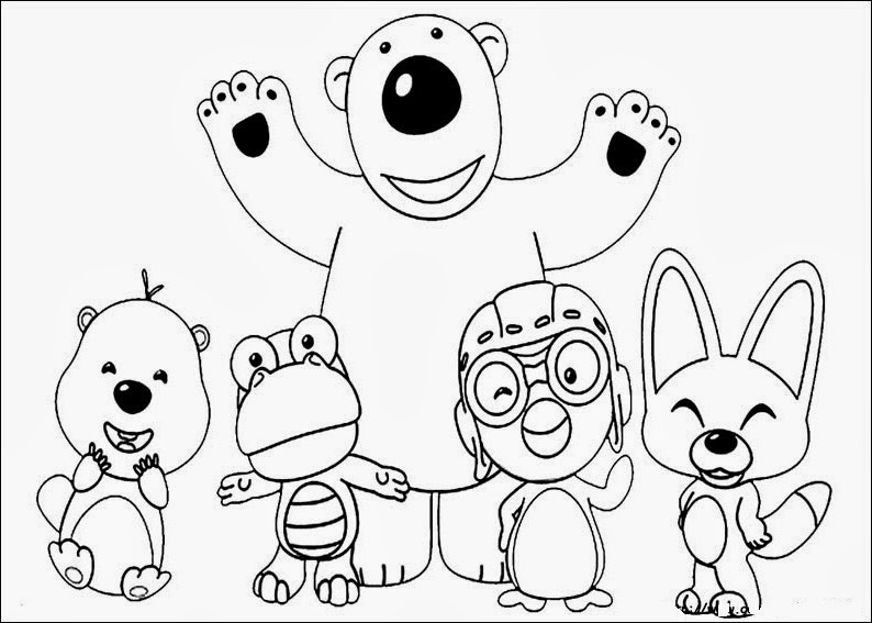 794x567 Fun Coloring Pages Pororo Coloring Pages