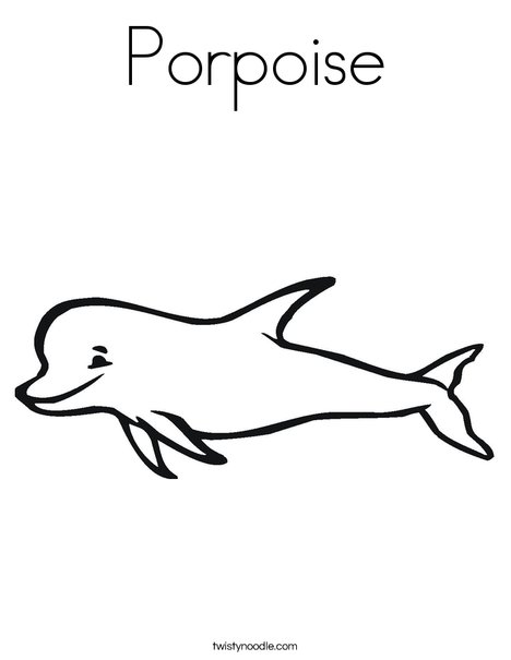 468x605 Porpoise Coloring Page