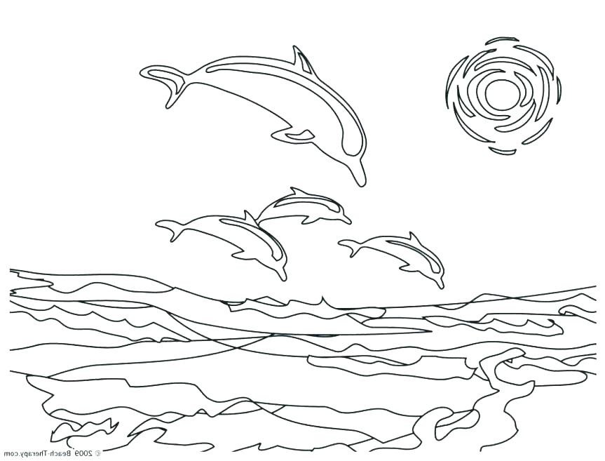 863x657 Dolphin Coloring Pages To Print Out