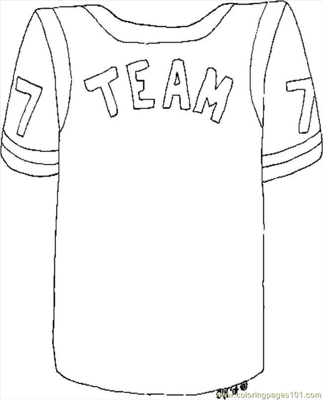 650x806 Football Jersey Coloring Pages Printable