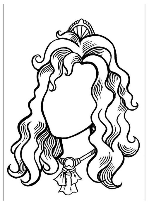 Mother Portrait Coloring Page 509x699 Mother Portrait Coloring Page