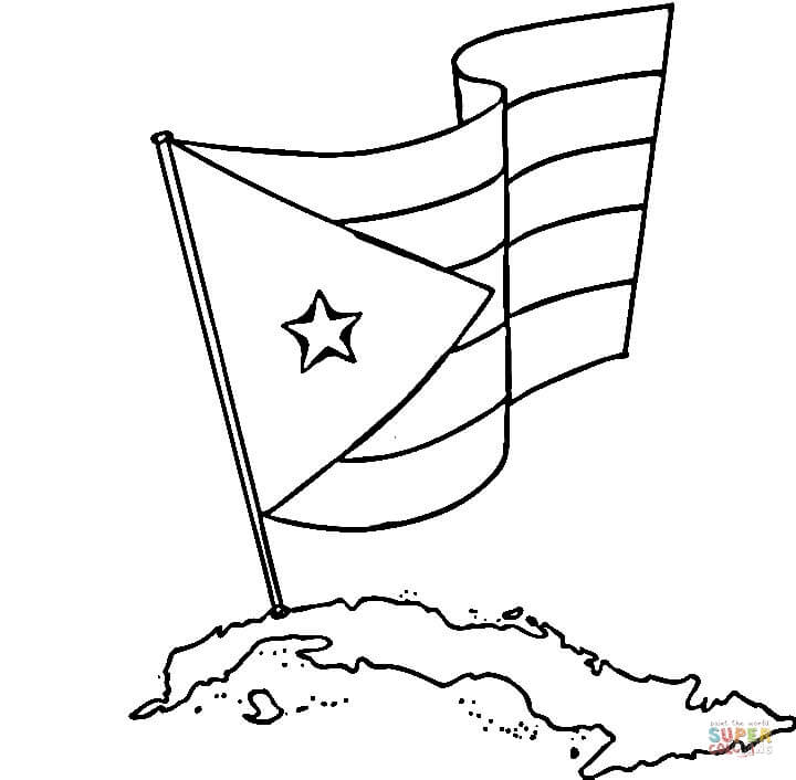 720x706 Puerto Rican Flag Coloring Sheet