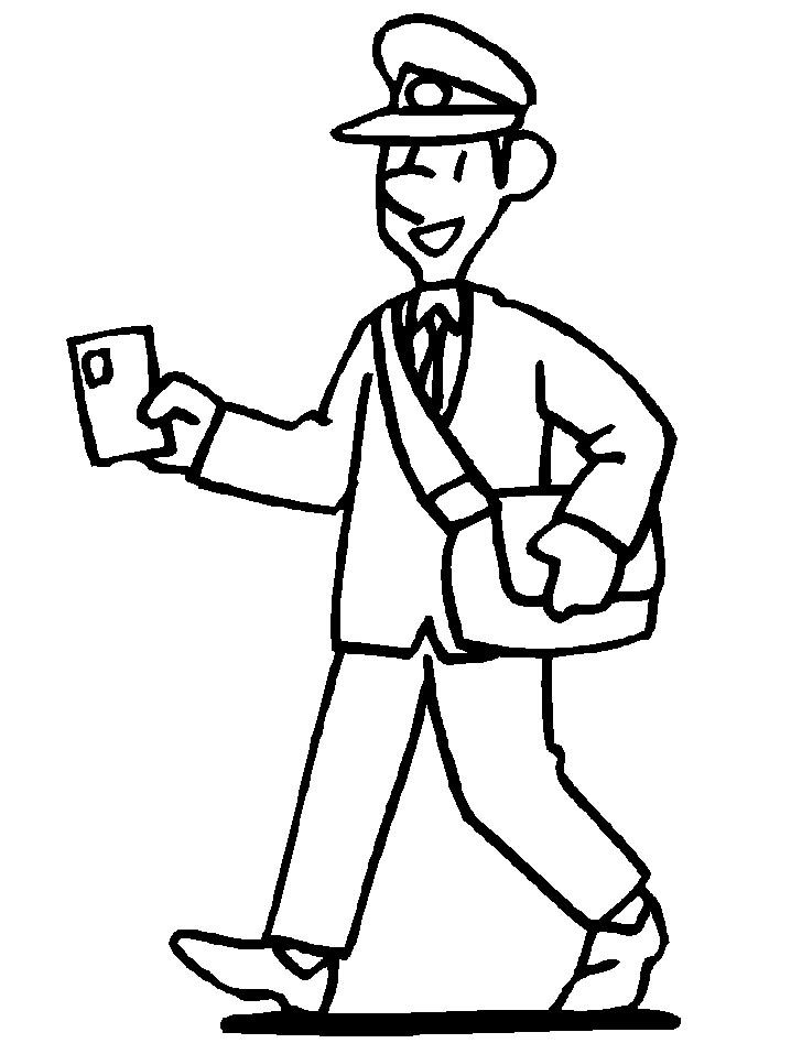 Postman 2 Coloring Page Post Office Community 718x957 Postman 2 Coloring Page Post Office Community
