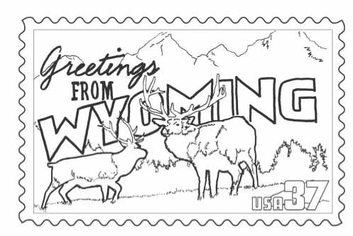 Wyoming Stamp Coloring Page Classbrain's State Reports 497x332 Wyoming Stamp Coloring Page Classbrain's State Reports