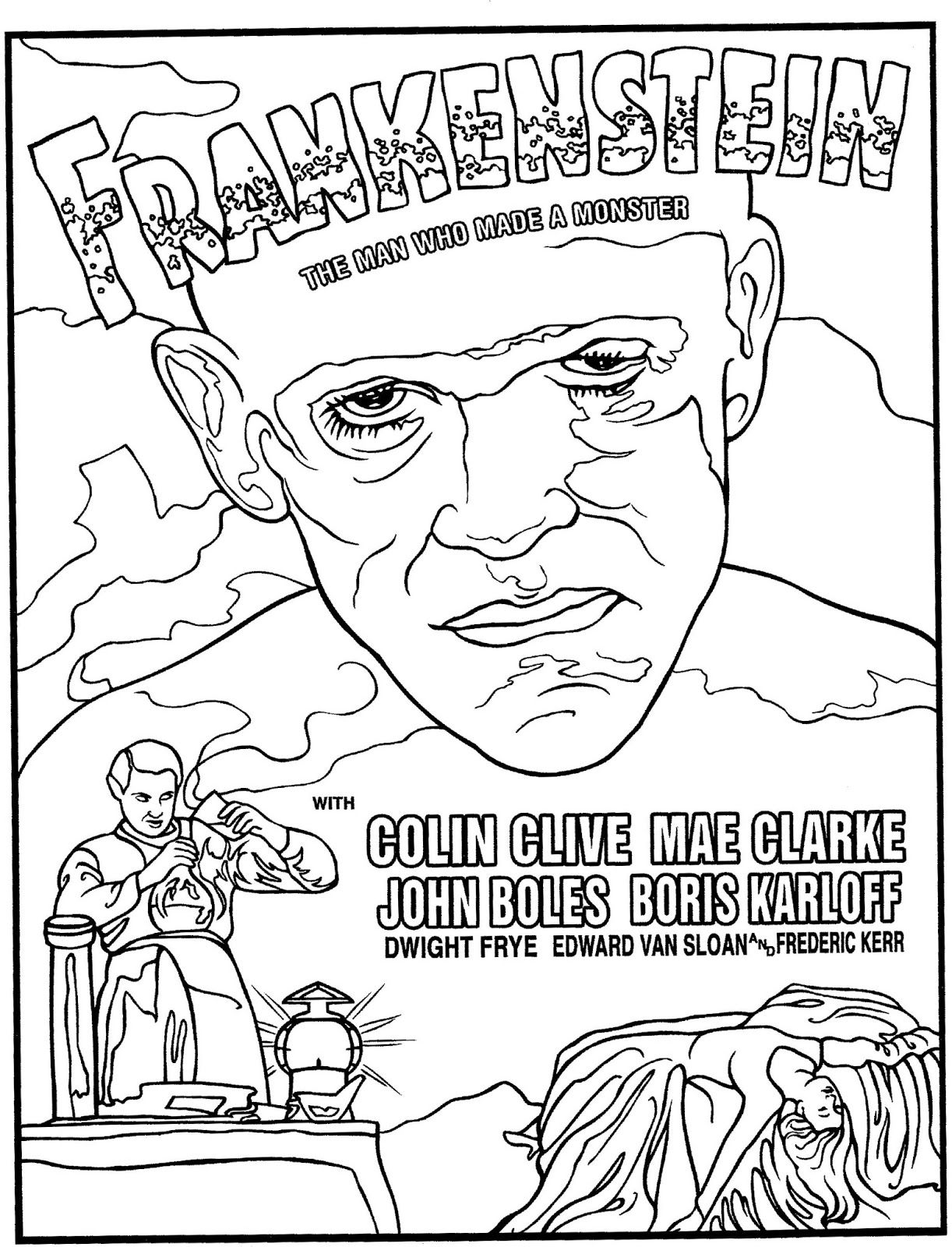 1222x1600 Movie Poster Coloring Pages
