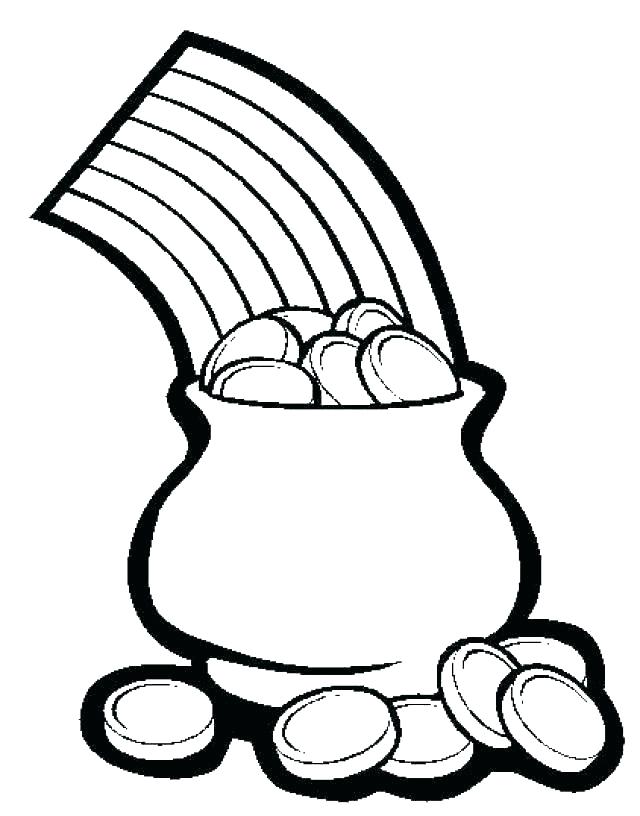 640x816 Pot Of Gold Coloring