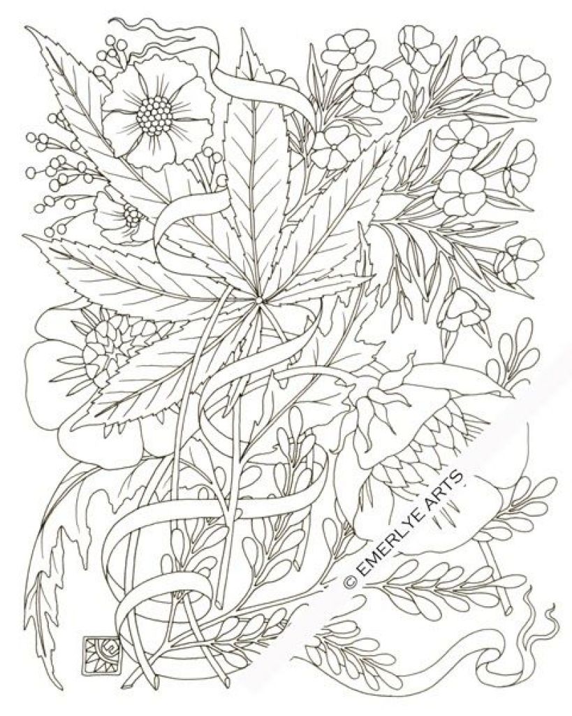 819x1024 Download Pot Leaf Coloring Pages Ziho Coloring Bongs