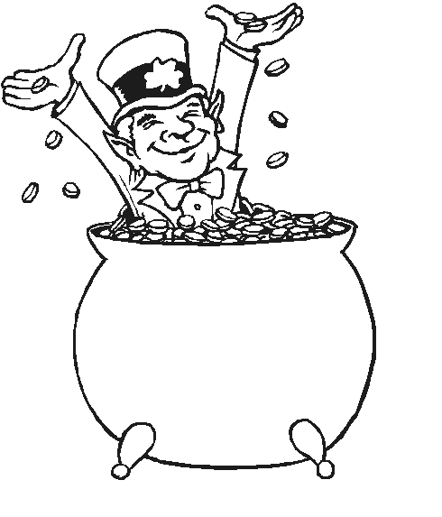 Pot Of Gold Coloring Page at GetColorings.com | Free printable ...