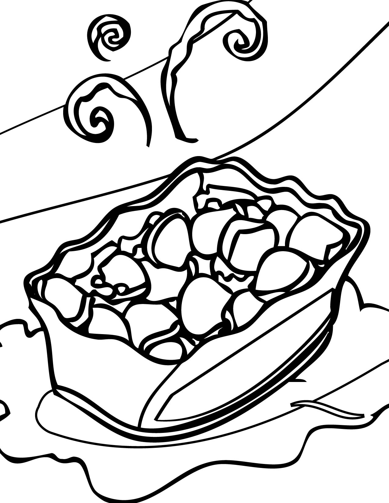 Potato Salad Coloring Page 1275x1650 Potato Salad Coloring Page