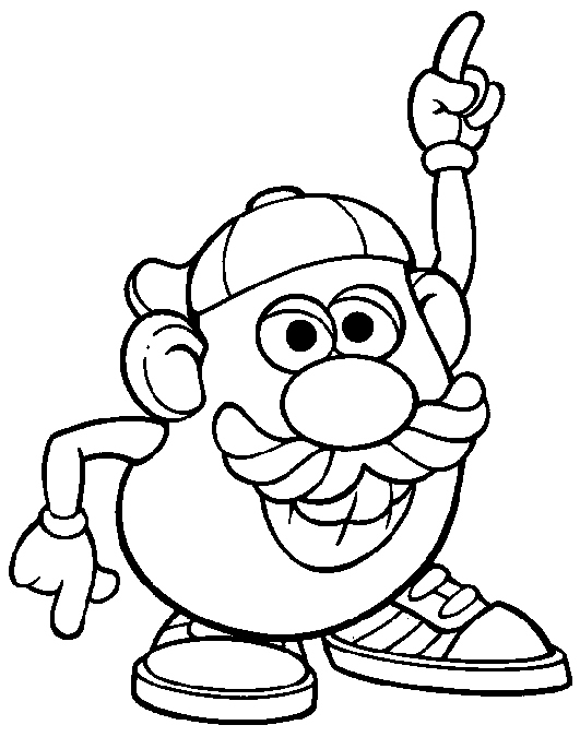 Potato Head Coloring Page