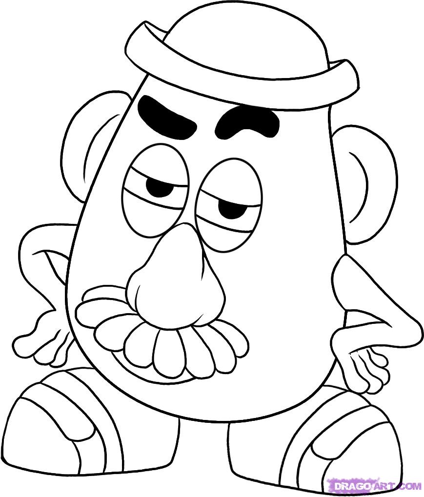 Mr Potato Head Coloring Pages To Download And Print For Free 869x1019 Mr Potato Head Coloring Pages To Download And Print For Free