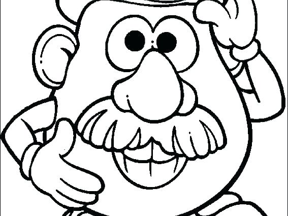 Head Coloring Page Potato Coloring Pages X Potato Head Coloring 567x425 Head Coloring Page Potato Coloring Pages X Potato Head Coloring