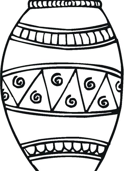 440x600 Greek Vase Coloring Page