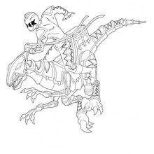 220x220 Power Rangers And Dino Robot Coloring Pages