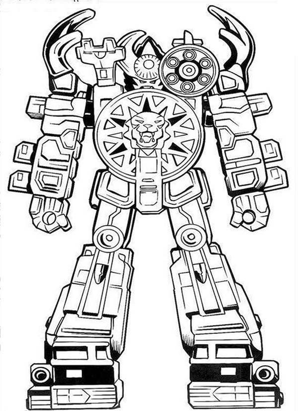 600x827 Power Rangers Big Robot Coloring Pages Best Place To Color