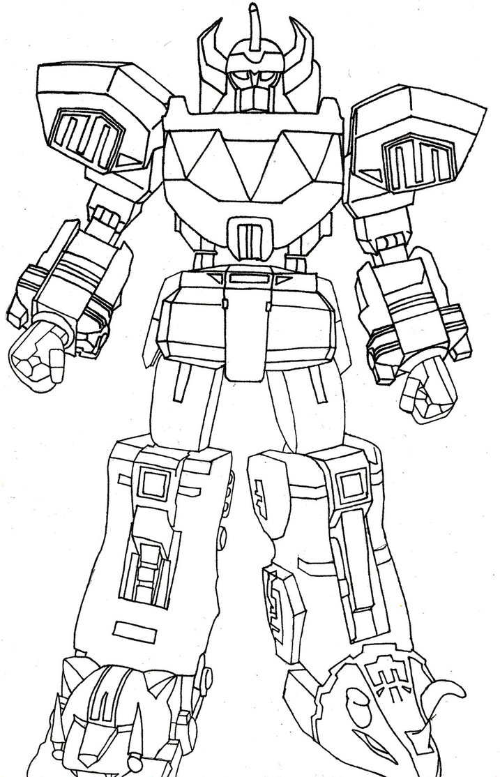 717x1114 Power Ranger Megazord Coloring Pages On Power Rangers To Pri