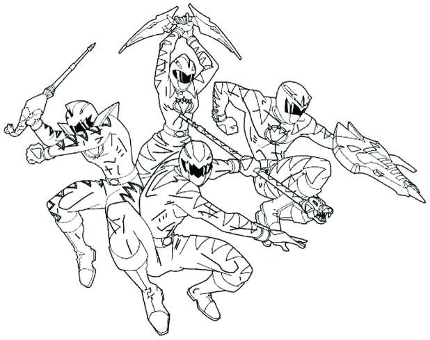 618x489 Power Ranger Coloring Pages Free Printable Rangers For Kids Power