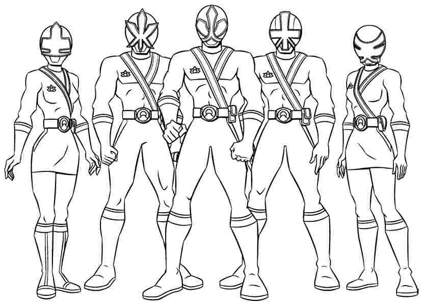 Power Rangers Printable Coloring Pages