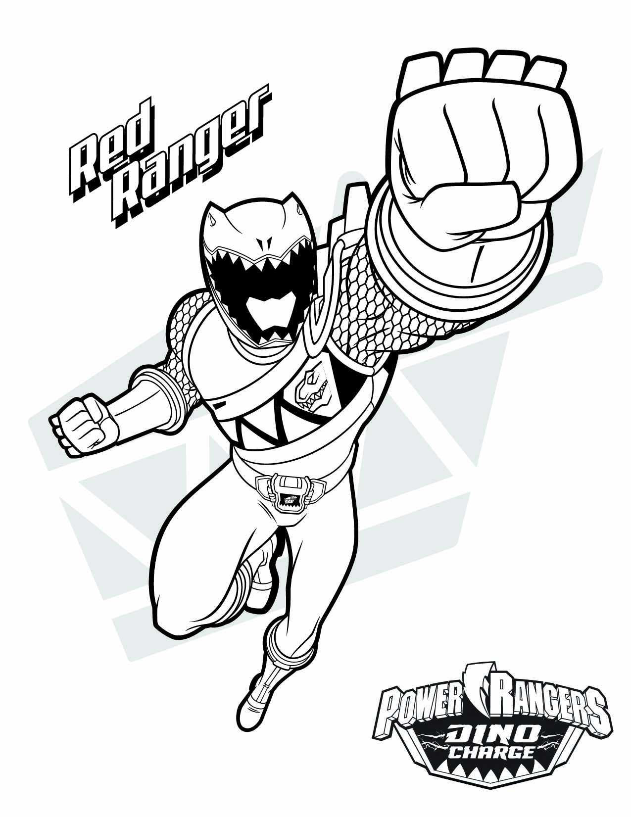 1275x1651 Power Ranger Printable Coloring Pages Download