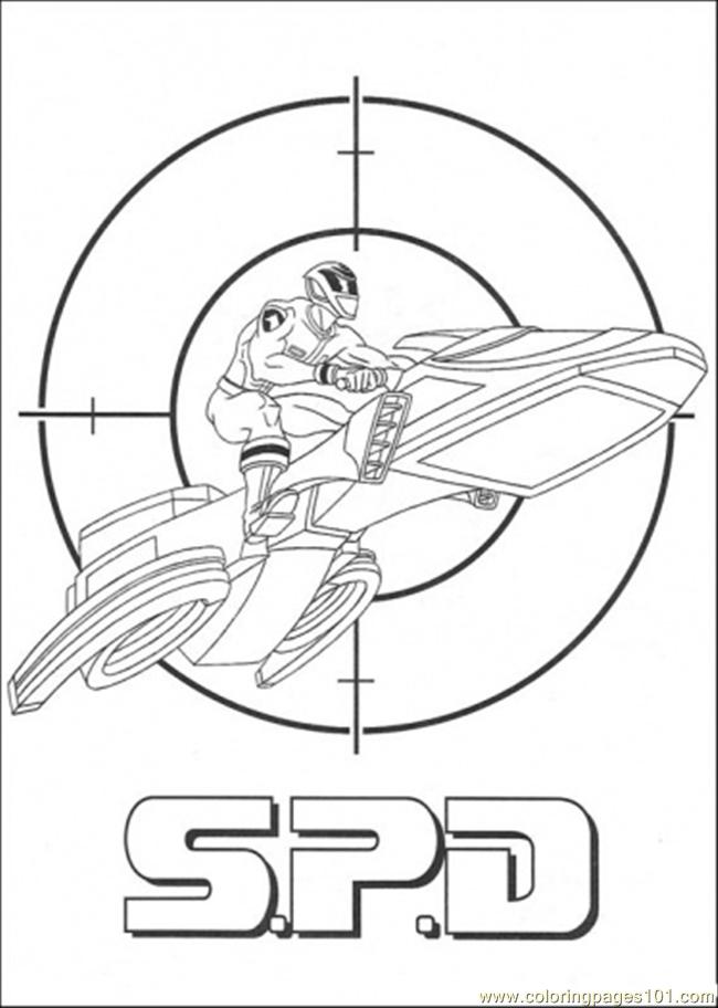 650x912 Power Rangers Spd Coloring Pages