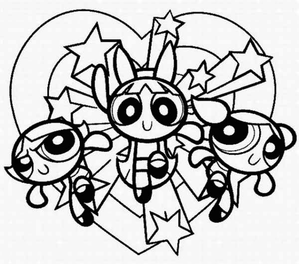 600x529 The Powerpuff Girls Is Full Of Love Coloring Page Color Luna