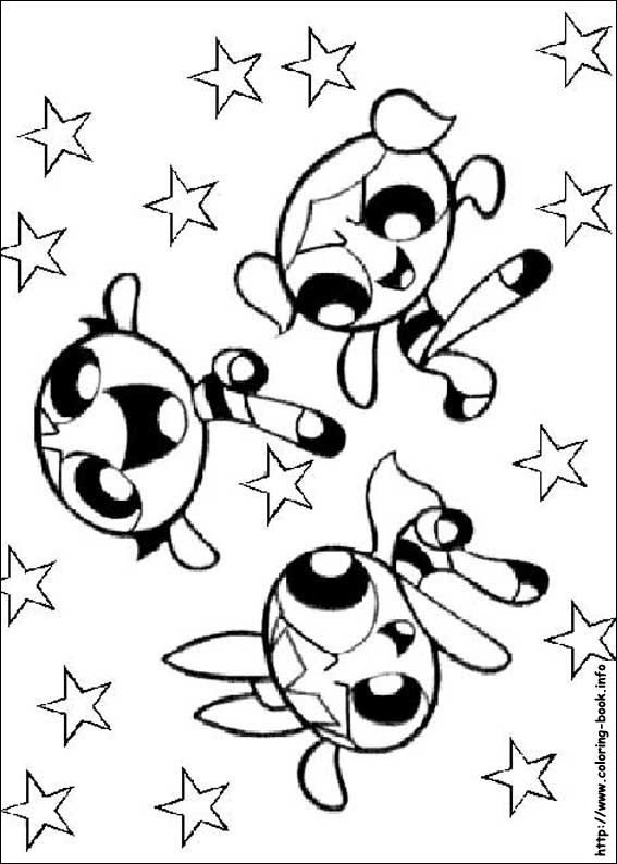 567x794 Fortune Power Puff Girls Coloring Pages Powerpuff Girls Blossom