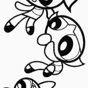 300x300 Mojo Jojo And The Powerpuff Girls Coloring Page Color Luna