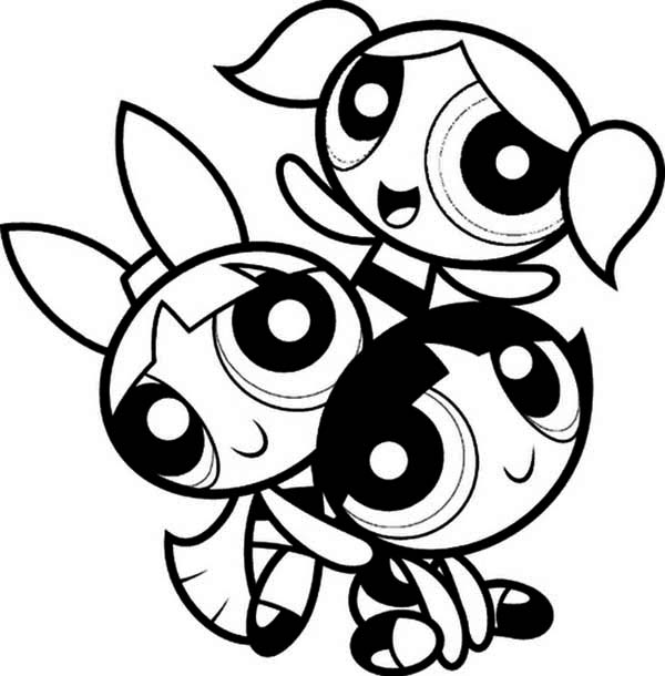 600x610 Powerpuff Girls Bubbles Coloring Pages 2595940