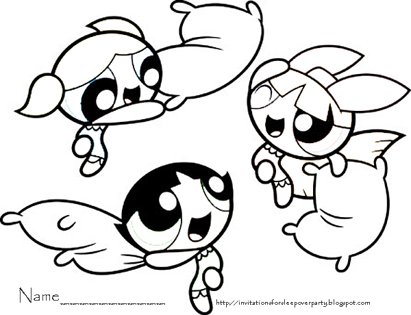 600x460 Powerpuff Girls Coloring Pages