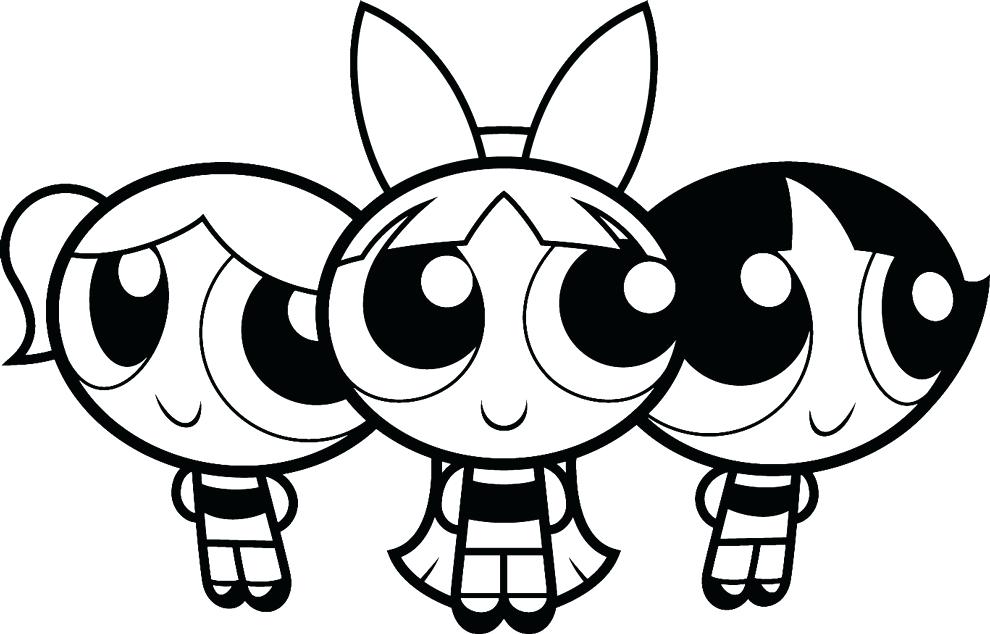 990x634 Marvelous Charming Powerpuff Girls Coloring Sheets Print Pages