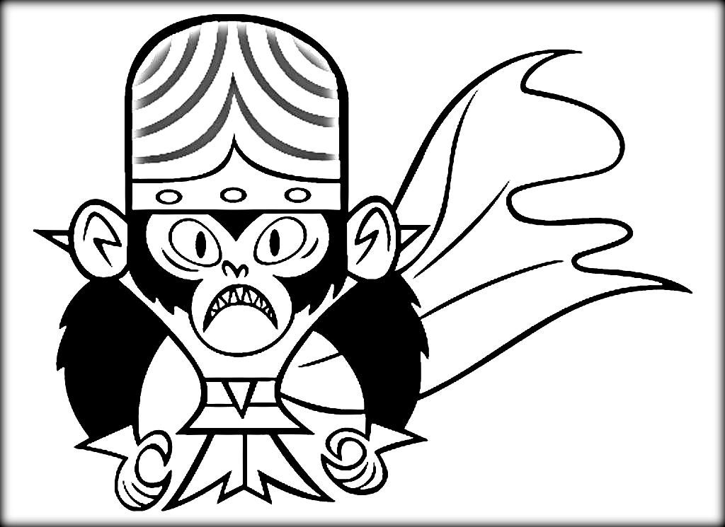 1024x745 Mojo Jojo Coloring Pages