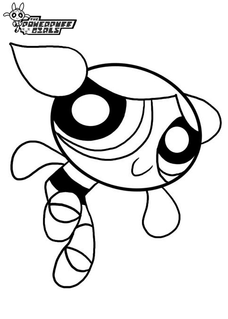 736x1030 Powerpuff Girls Bubbles Coloring Pages