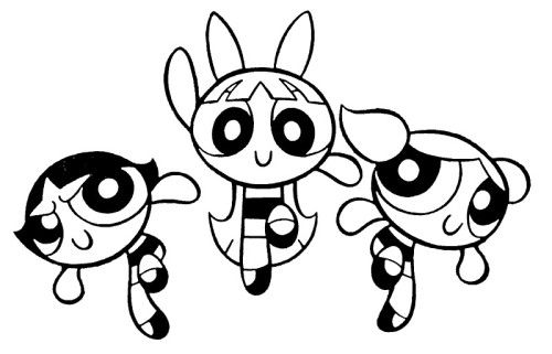 500x321 Powerpuff Girls Excited Coloring Pages Elizabeth Ppg Birthday
