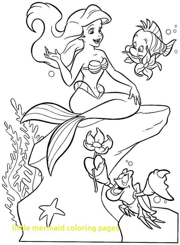 600x818 Little Mermaid Coloring Pages With Little House The Prairie