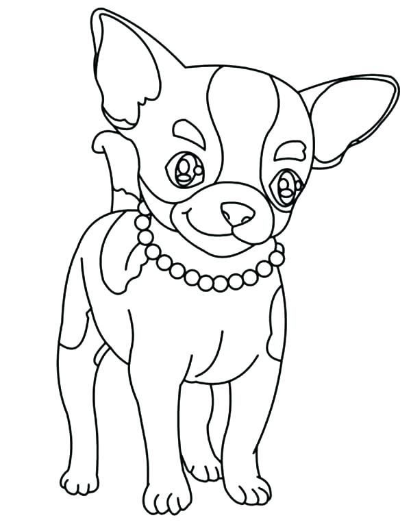 600x775 Prairie Dog Coloring Page Beautiful Necklace Chihuahua Dog