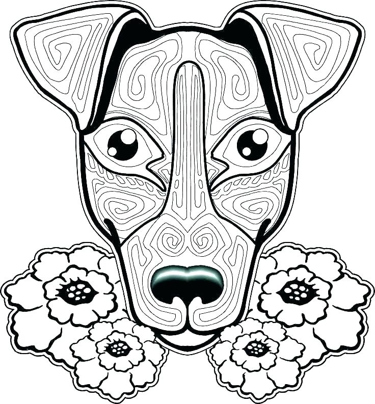 736x793 Dog Coloring Page Cats And Dogs Coloring Pages To Print Prairie