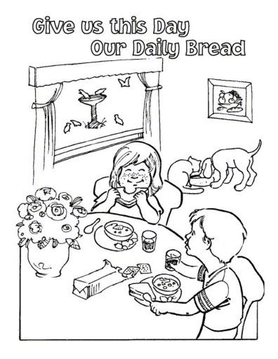 396x512 Free Lord's Prayer Coloring Pages For Children And Parents. Free