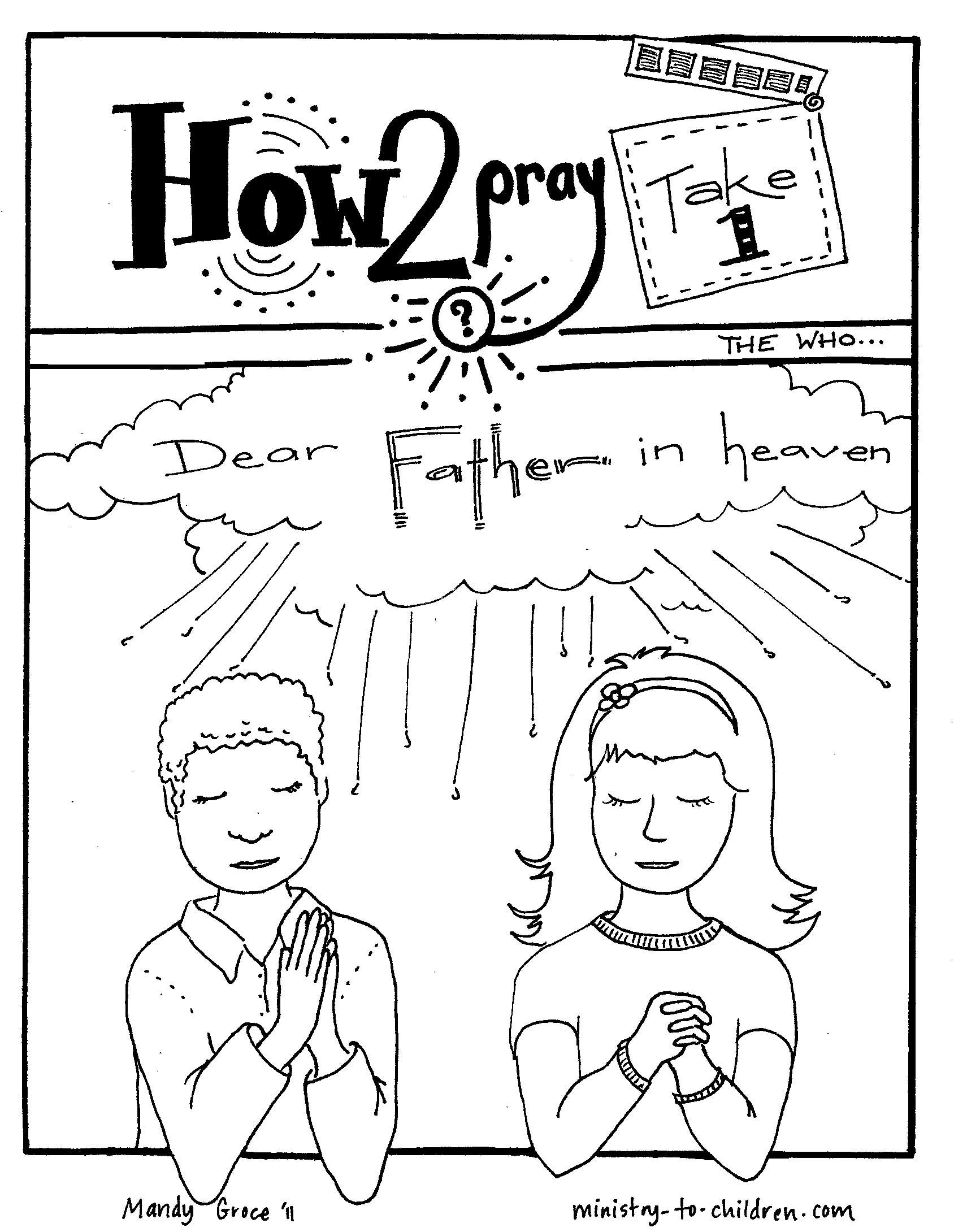 1688x2180 Immediately Our Father Prayer For Kids Lord S Doodle Coloring Page