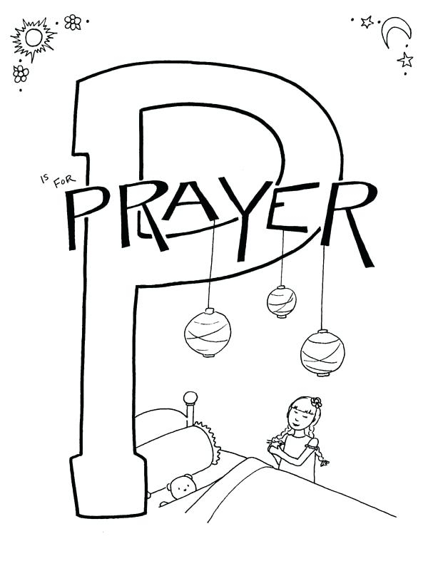 600x787 Prayer Coloring Pages For Kids Free Printable Pictures Print